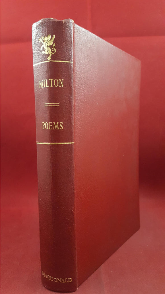 The Complete English Poems Of Milton, Macdonald, 1953, Signed, Inscribed