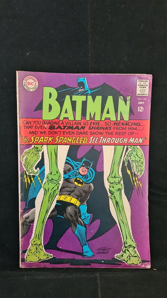 Batman with Robin The Boy Wonder, Number 195 September 1967