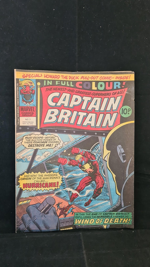 Captain Britain Number 7 November 24 1976