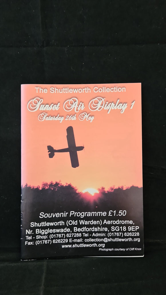 Sunset Air Display 1 Saturday 26th May, Souvenir Programme