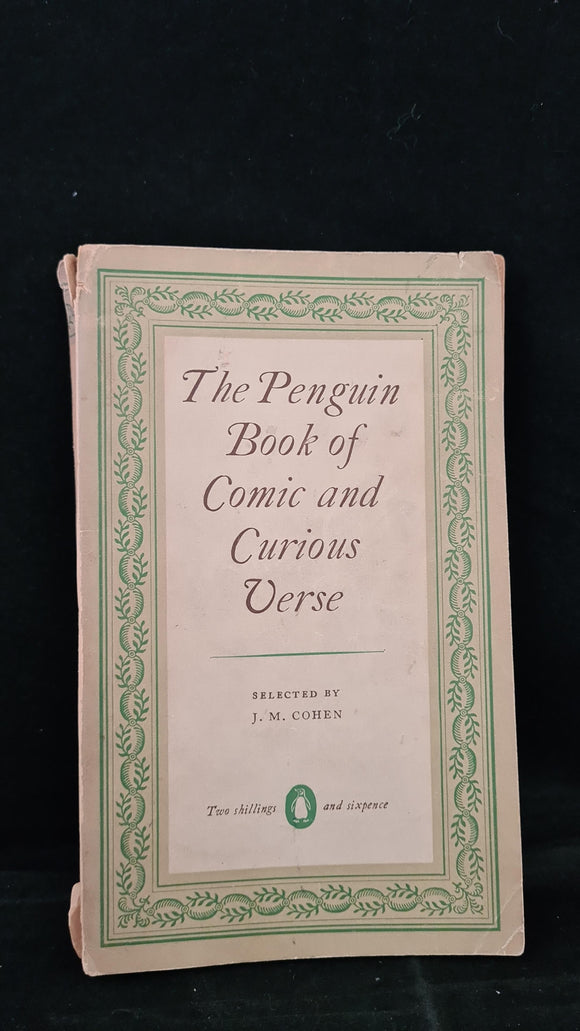 J M Cohen - The Penguin Book of Comic and Curious Verse, 1954, Paperbacks