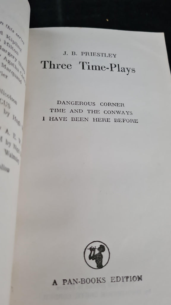 J B Priestley Three Time Plays First Pan Edition 1947 Paperbacks j-b-priestley-three-time-plays-first-pan-edition-1947-paperbacks