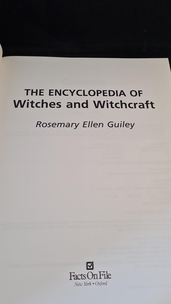 Rosemary Ellen Guiley Encyclopedia of Witches and Witchcraft, Facts
