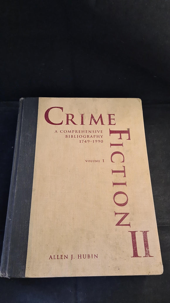 Allen J Hubin - Crime Fiction II, Garland Publishing, 1994