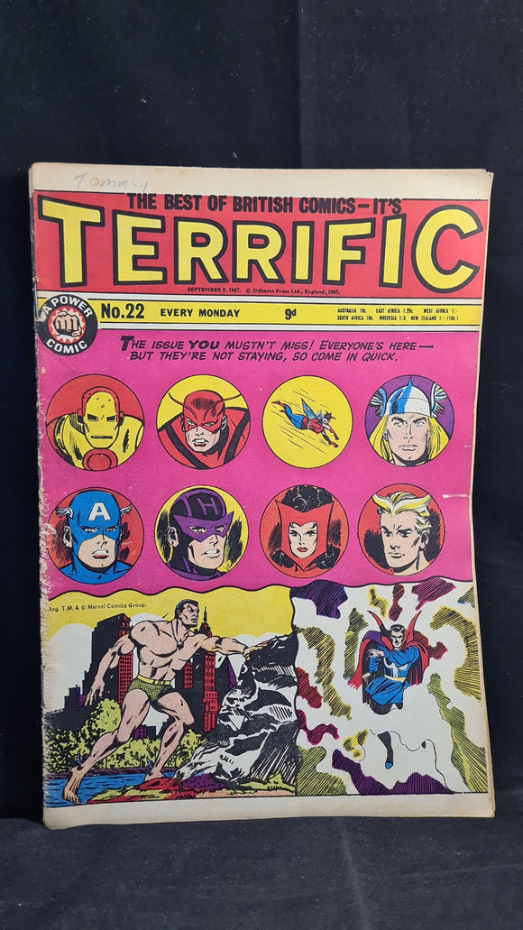 Terrific, Best of British Comics Number 22 September 9 1967