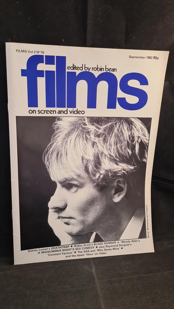 Robin Bean - Films on screen and video Volume 2 Number 10 September 1982