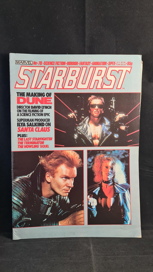 Starburst Number 78 Volume 7 Number 6 February 1985, Marvel Comics