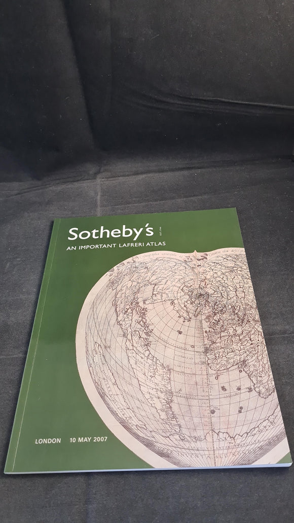 Sotheby's 10 May 2007, An Important Lafreri Atlas, London