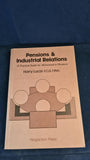 Harry Lucas - Pensions & Industrial Relations, Pergamon Press, 1977, Signed, Paperbacks