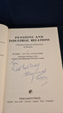 Harry Lucas - Pensions & Industrial Relations, Pergamon Press, 1977, Signed, Paperbacks