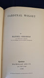 John Morley - Walpole, Macmillan, 1889, First Edition, Twelve English Statesman series
