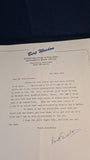 Bert Weedon Signed Letters and biography, 1993