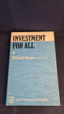 William G Nursaw - Investment For All, Gee & Co. 1971, Inscribed, Signed
