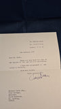 Basil Dean - The Theatre at War, George G Harrap, 1956, First Edition, Signed, Letters