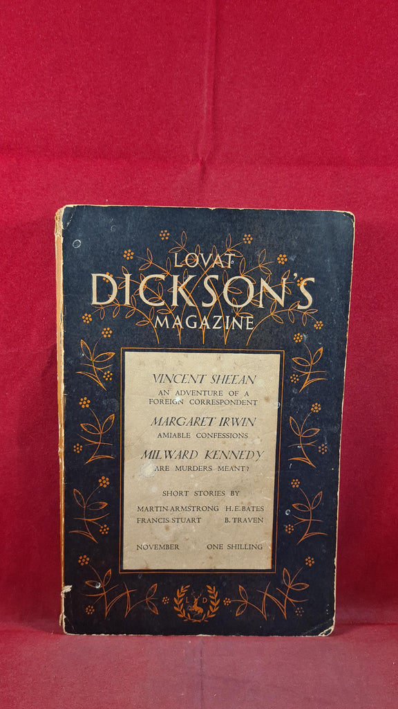 Lovat Dicksons Magazine Volume 3 Number 5 November 1934 Margaret Irw
