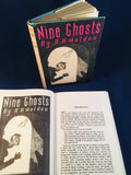R H Malden -Nine Ghosts x 2, Edward Arnold, 1943, 1st Edition, Presentation Copies, Limited