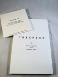 Thomas Ligotti & Brandon Trenz - Crampton:  A Screenplay, Durtro Press 2002, 1st Edition with CD The Unholy City