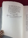 Algernon Blackwood - Full Circle, 1929, No.11 of the Woburn books, no. 168 of 530 Signed