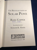 Basil Copper - The Recollections of Solar Pons, Fedogan&Bremer, 1995, 1St Edition, Inscribed