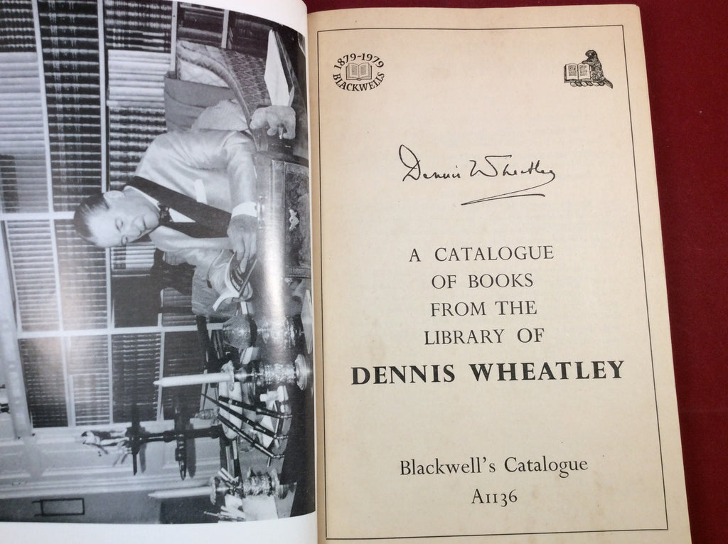 Dennis Wheatley, A Catalogue of Books from the Library of Dennis Wheat