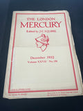 The London Mercury, Volume XXVII, No. 158, December 1932, J.C Squire,