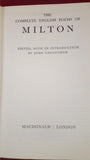 The Complete English Poems Of Milton, Macdonald, 1953, Signed, Inscribed