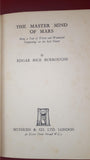 Edgar Rice Burroughs - The Master Mind Of Mars, Methuen, 1939, First UK Edition