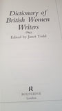 Janet Todd - Dictionary of British Women Writers, Routledge, 1989