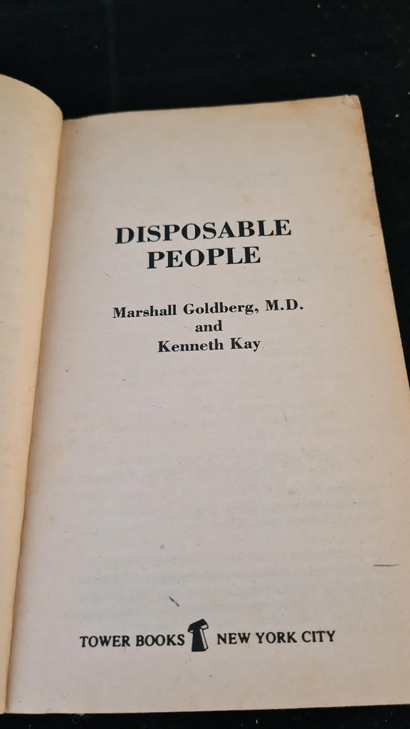 Marshall Goldberg & Kenneth Kay - Disposable People, Tower Book, 1980 ...