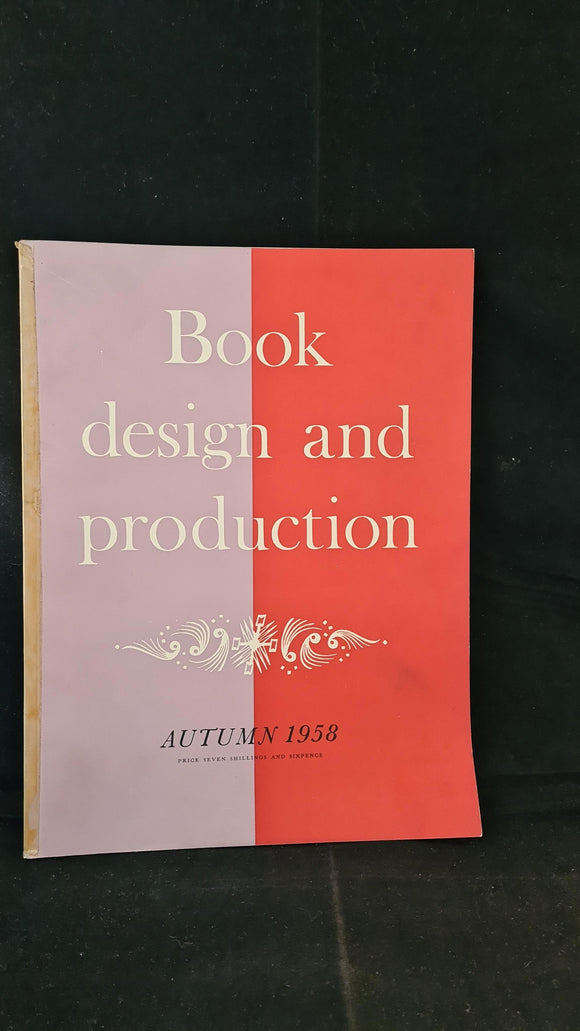 Book design and Production Volume 1 Number 3 Autumn 1958