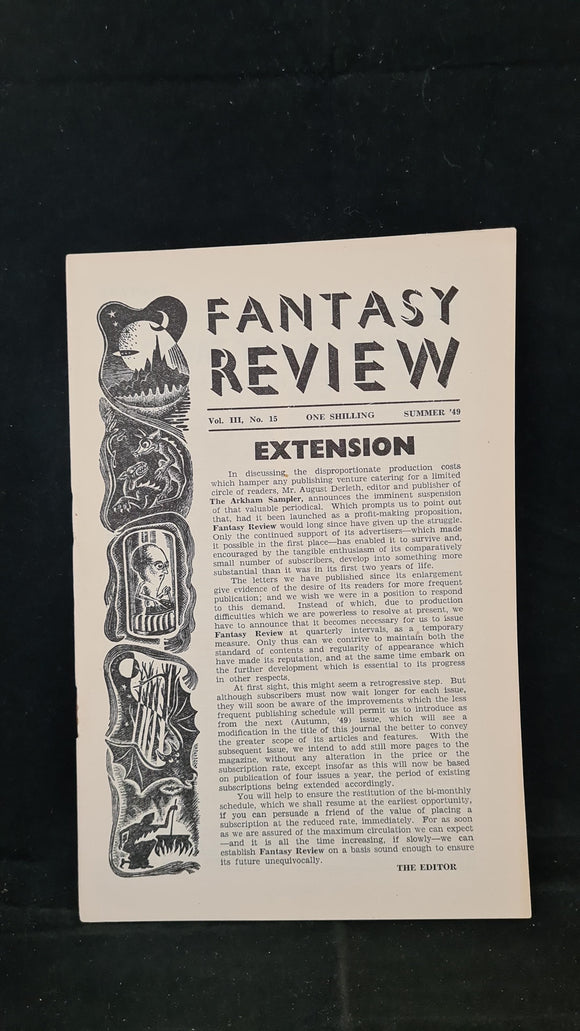 Fantasy Review Volume III Number 15 Summer 1949