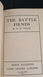 E H Visiak - The Battle Fiends, Elkin Mathews, 1916, Signed, Inscribed