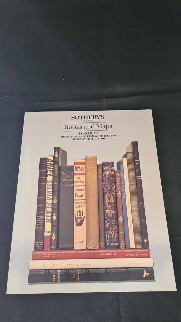 Sotheby's Books and Maps 3rd, 4th & 13th July 1989 London