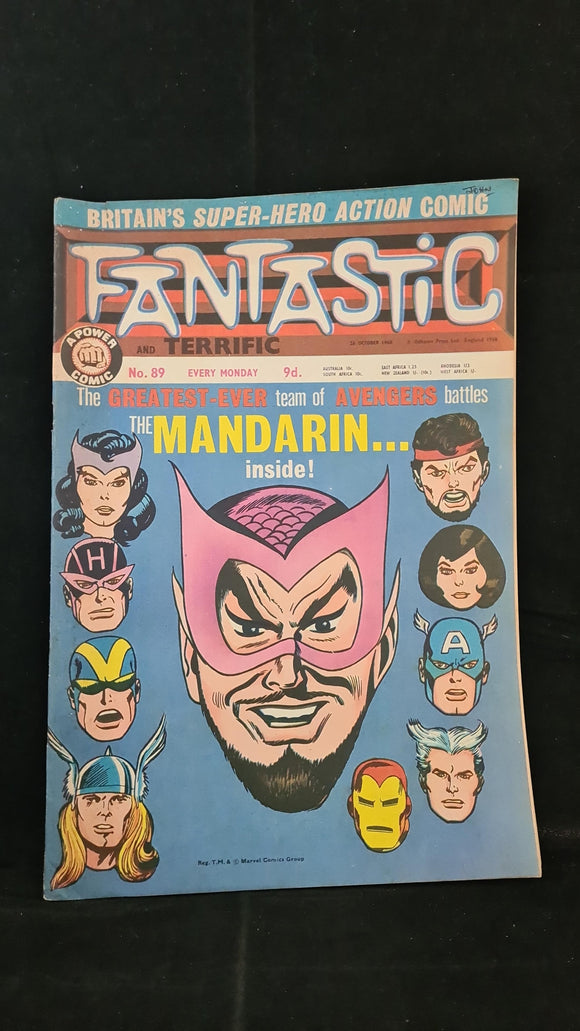 Fantastic and Terrific Britain's Super-Hero Action Comic Number 89 26 October 1968