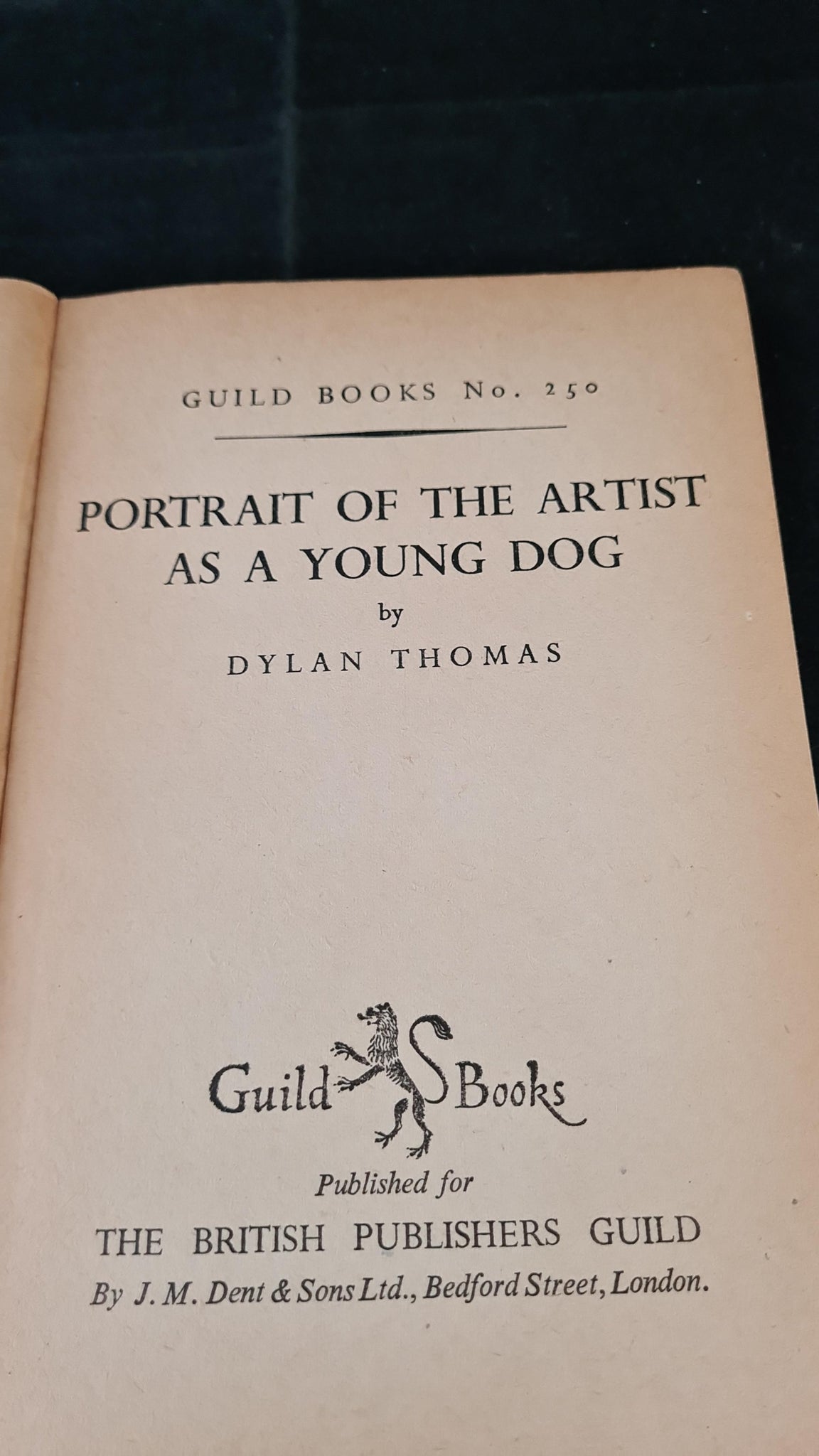 Portrait of the Artist as a Young Dog by Dylan Thomas