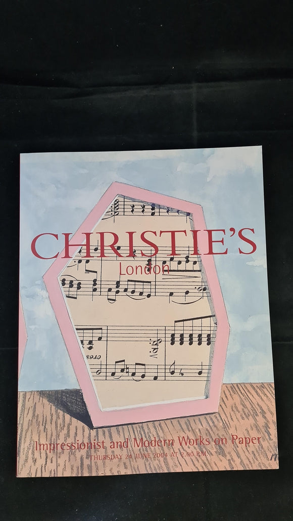 Christie's Impressionist & Modern Works on Paper, 24 June 2004, London