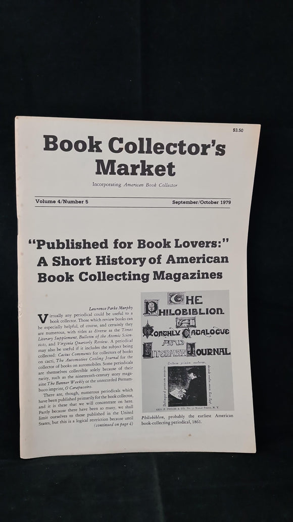 Book Collector's Market Volume 4 Number 5 September/October 1979