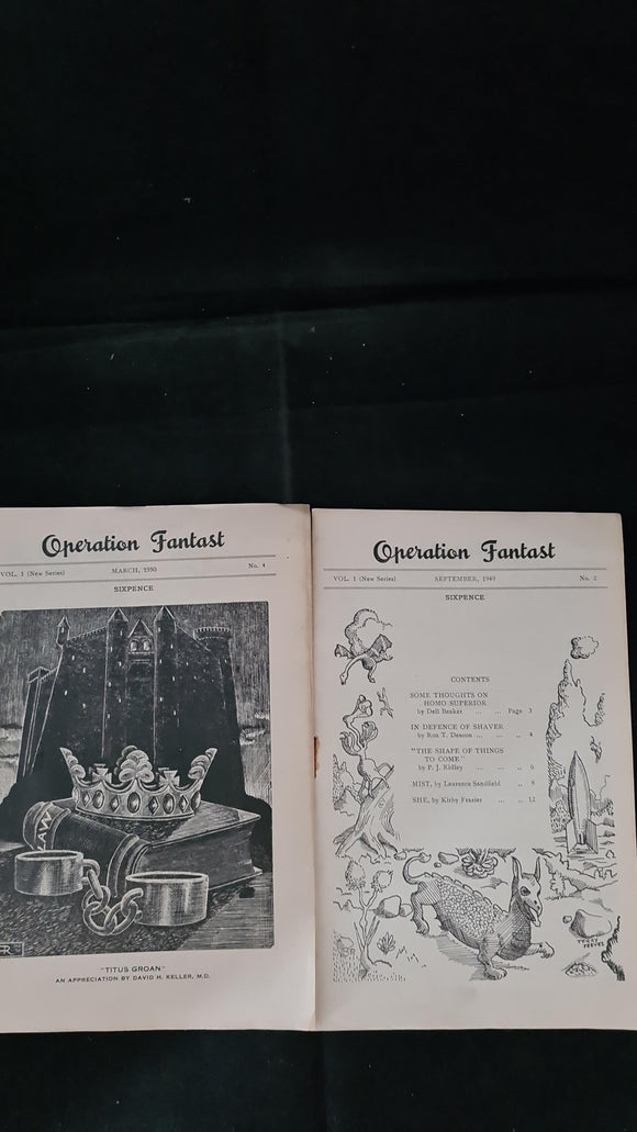 Operation Fantast Volume 1 Number 2 1949 & Number 4 1950