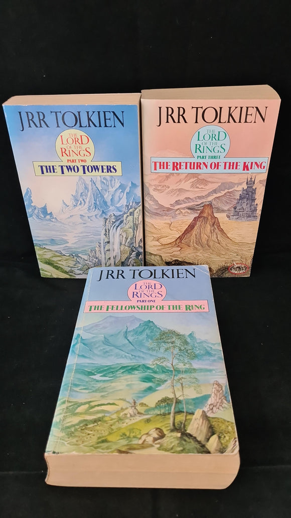 J R R Tolkien - The Fellowship of The Ring, Unwin Paperbacks Part 1, 2 & 3, 1989