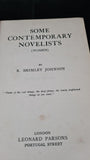 R Brimley Johnson - Some Contemporary Novelists, Leonard Parsons, 1920, First Edition