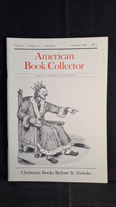 American Book Collector Volume 7 Number 12 December 1986