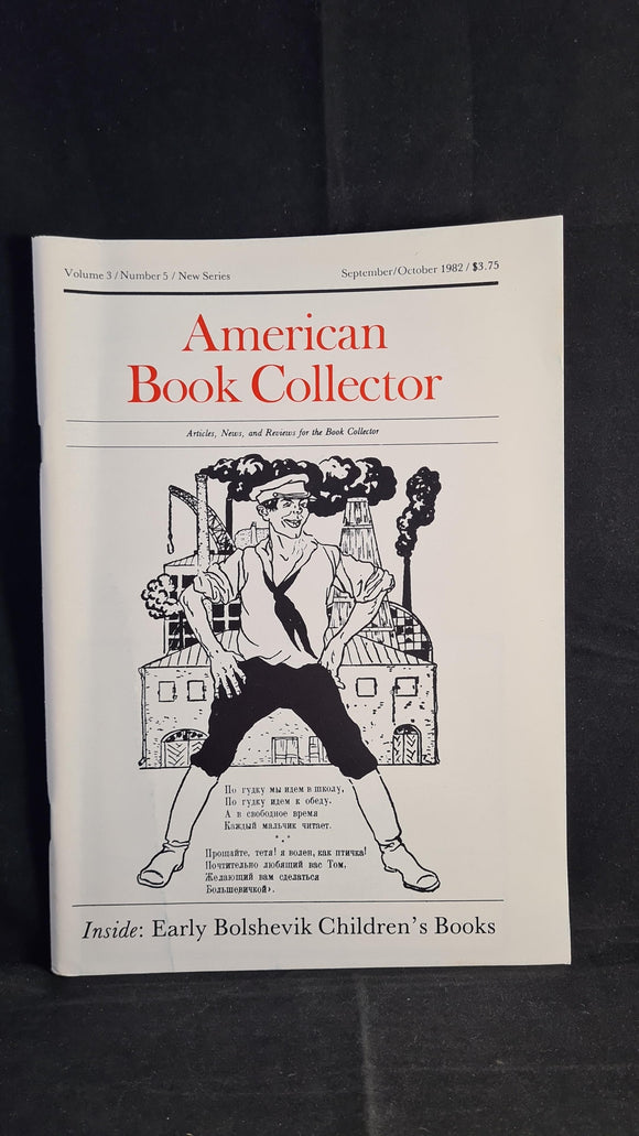 American Book Collector Volume 3 Number 5 September/October 1982