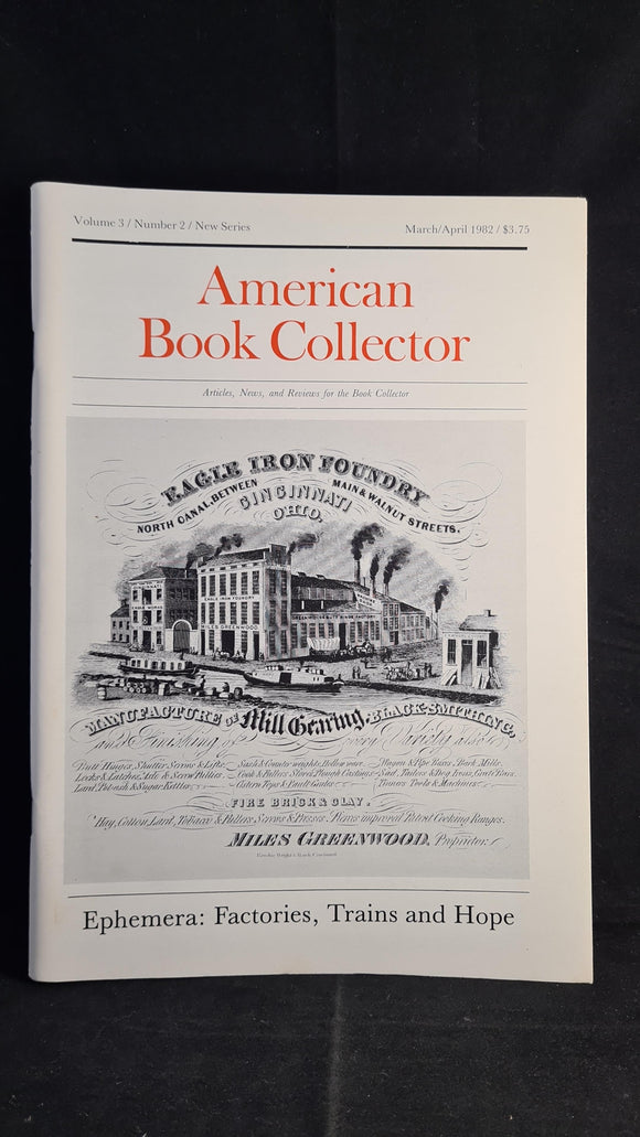 American Book Collector Volume 3 Number 2 March/April 1982