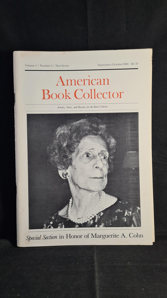 American Book Collector Volume 1 Number 5 September/October 1980