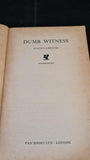 Agatha Christie - Dumb Witness, Pan Books, 1969, Paperbacks