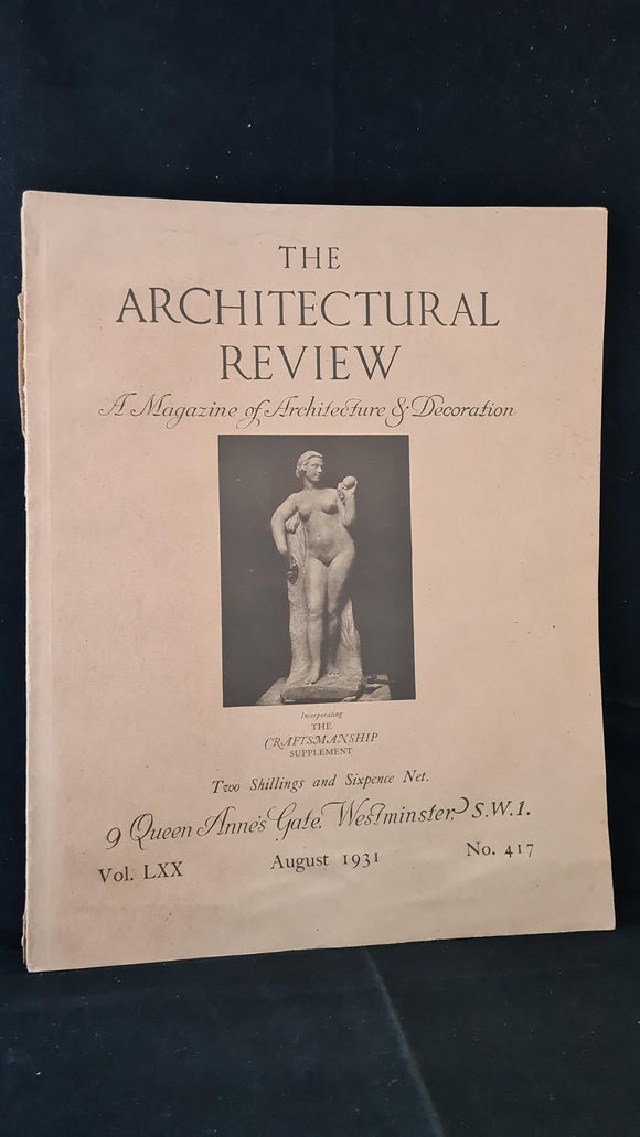 The Architectural Review Number 417 August 1931