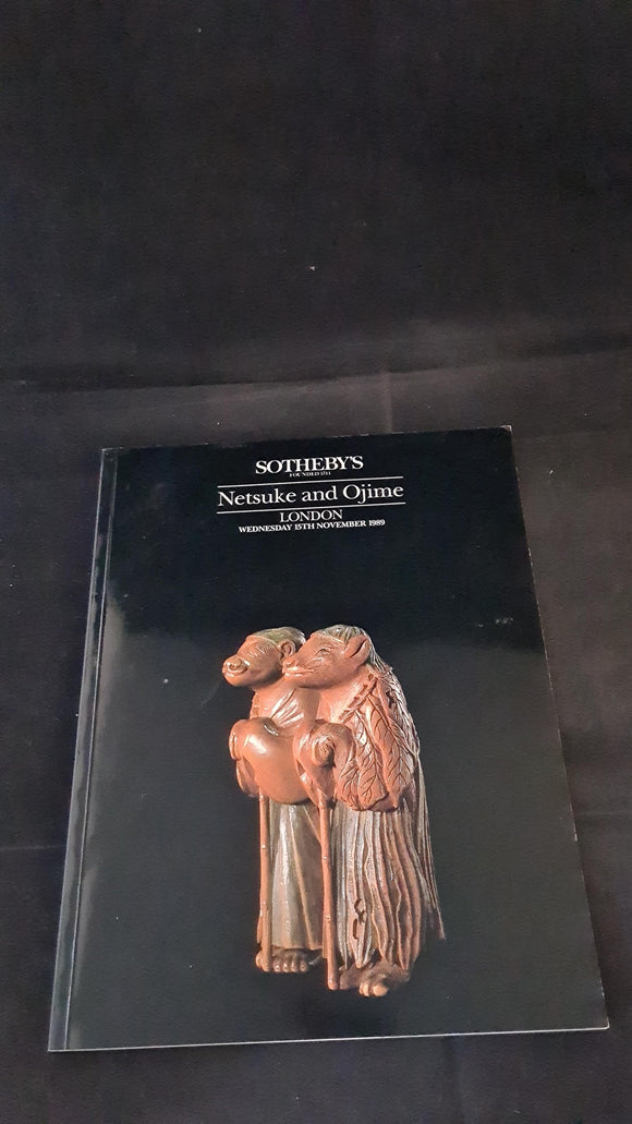 Sotheby's 15 November 1989, Netsuke and Ojime, London