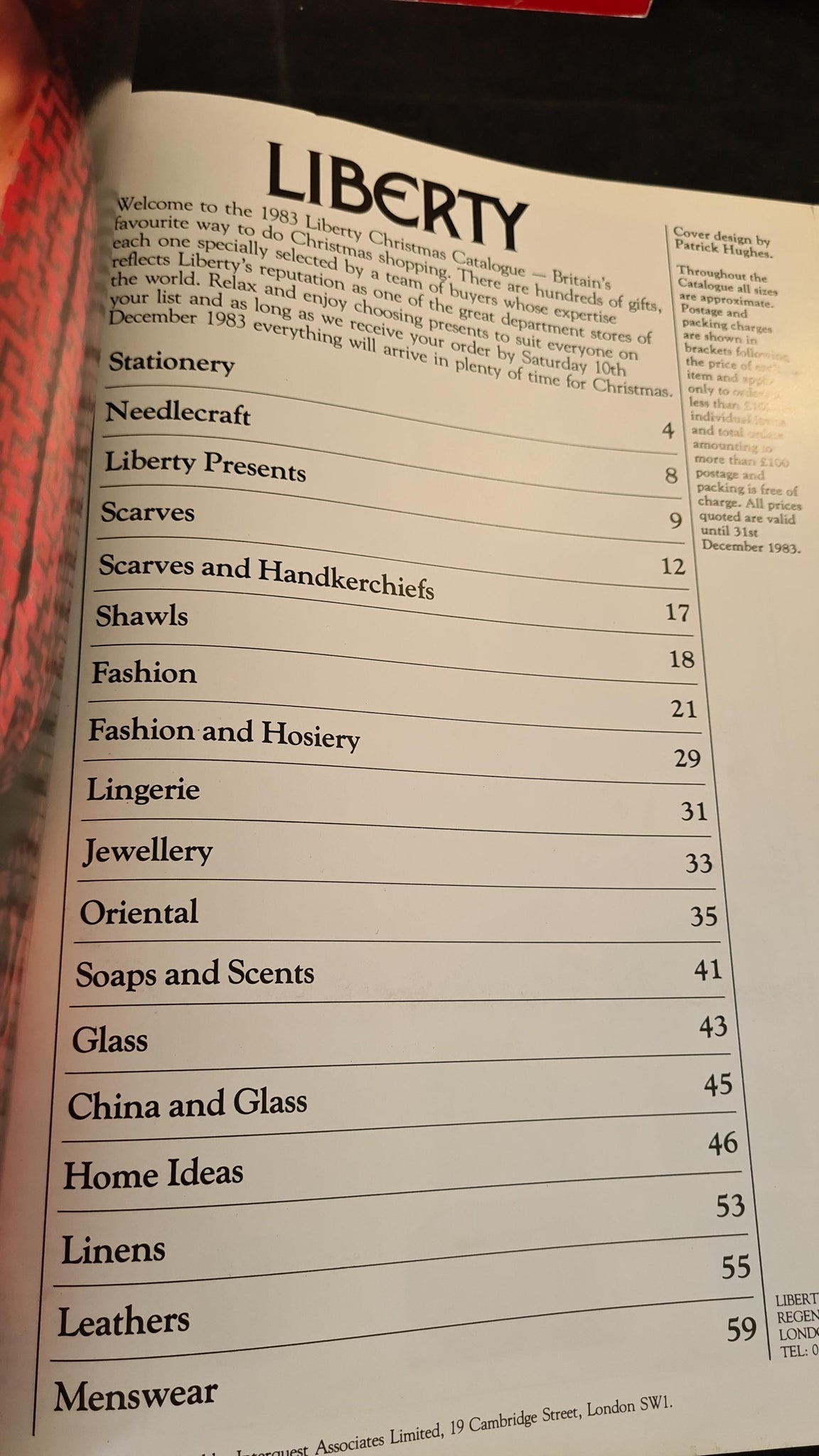 Liberty Catalogue 1983 Richard Dalby's Library