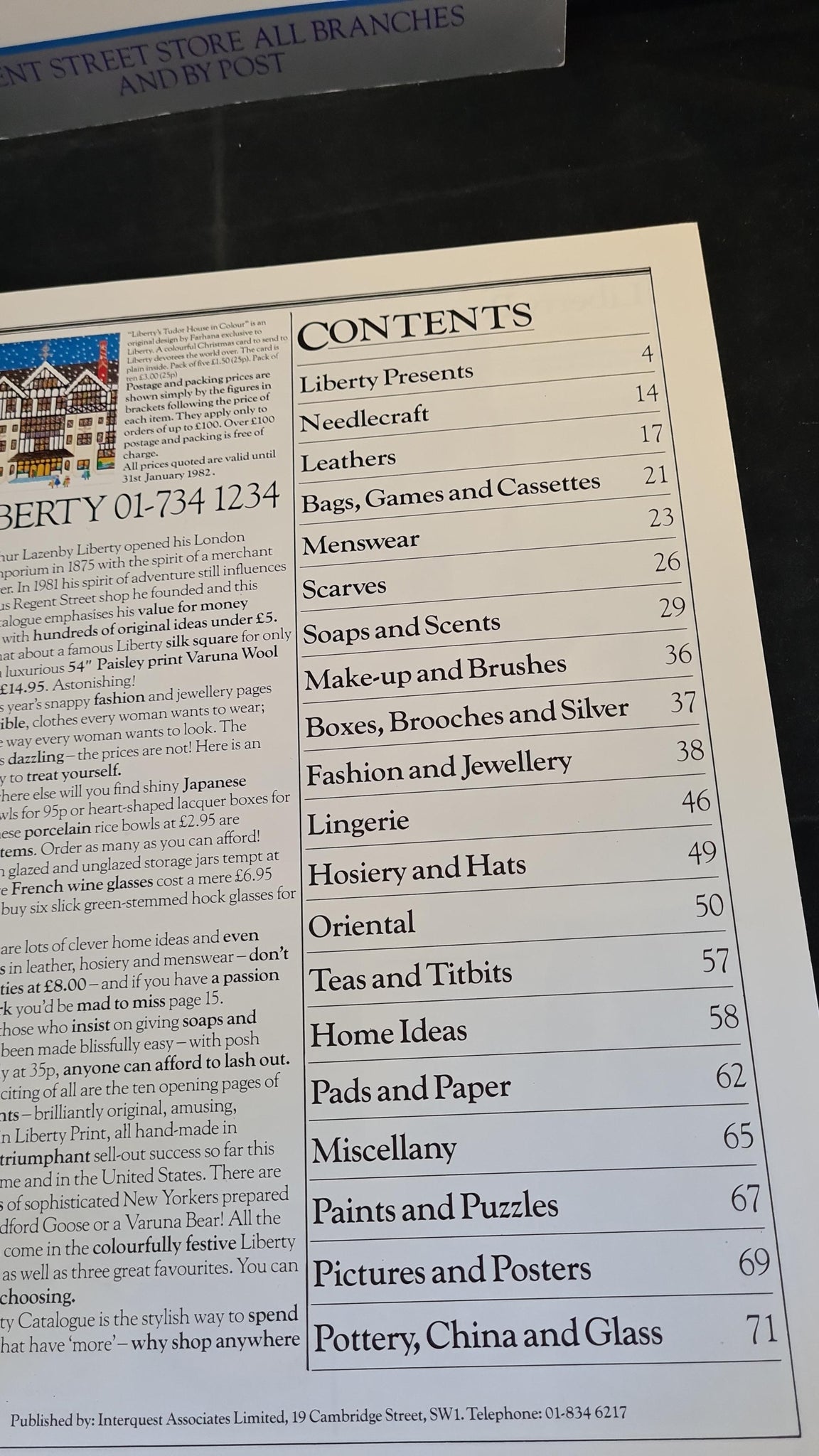 Liberty Catalogue 19811982 Richard Dalby's Library
