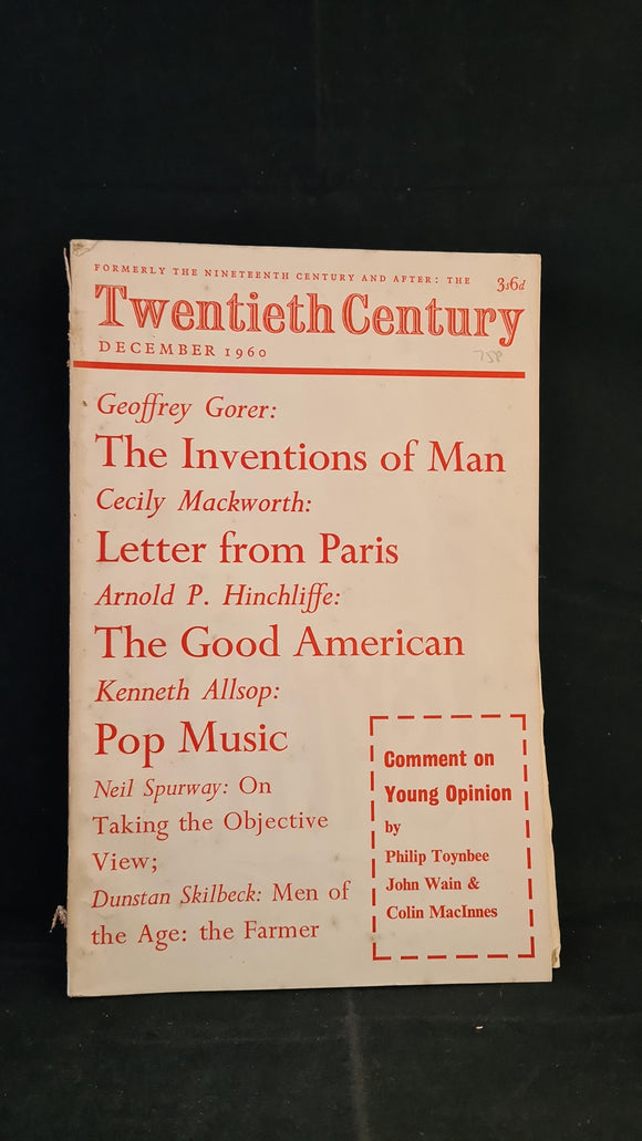 Twentieth Century Volume 168 Number 1006 December 1960
